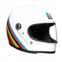 Casco integrale AGV Legends X3000 E2205 MULTI GLORIA in fibra Rosso Bianco
