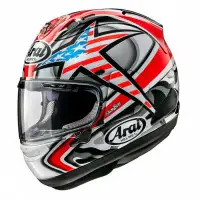 Casco integrale Arai RX-7 V EVO HAYDEN LAGUNA in fibra Rosso Argento