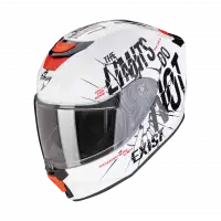 Casco integrale bambino Scorpion EXO JNR BOUM Bianco Nero