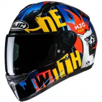 Casco Integrale HJC C10 Fop MC23 Nero Blu Rosso