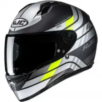 Casco Integrale HJC C10 Hiper MC3HSF Nero Opaco Argento