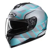 Casco integrale Hjc C70N HOLT Verde Teal Opaco