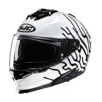 Casco integrale Hjc i71 CELOS Bianco Giallo Fluo Lucido