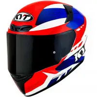 Casco integrale KYT TT-REVO GEAR E06 Blu Rosso