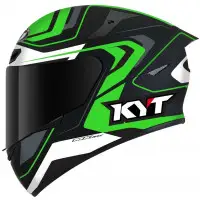 Casco integrale KYT TT-REVO OVERTECH E06 Nero Verde