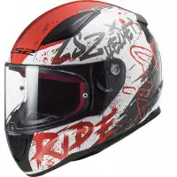Casco integrale LS2 FF353 RAPID NAUGHTY Bianco Rosso