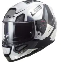 Casco integrale LS2 FF397 VECTOR FT2 AUTOMAT in fibra Bianco Titanio