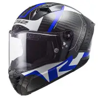 Casco integrale LS2 FF805 Thunder Carbon Racing1 blu bianco 06