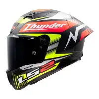 casco integrale LS2 FF805 Thunder GP Aero Replica in carbonio nero opaco