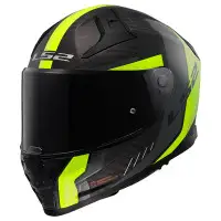 Casco integrale LS2 FF811 Vector 2 Carbon Grid giallo