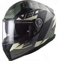 Casco integrale LS2 FF811 VECTOR II ABSOLUTE in fibra Nero Opaco Argento