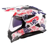 casco integrale LS2 MX702 Pioneer 2 bianco opaco