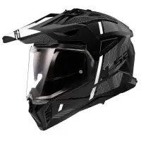 casco integrale LS2 MX702 Pioneer 2 nero opaco bianco