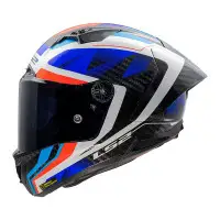 casco integrale LS2 Thunder GP Aero Raute in carbonio blu