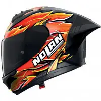 Casco Integrale Nolan N60-6 Sport Replica Iannone 360 Nero Rosso Arancio Giallo Opaco