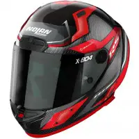 Casco integrale Nolan X-804 RS Ultra Carbon MAVEN in carbonio Rosso Grigio