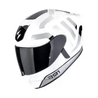 casco integrale Scorpion EXO-391 Arok bianco nero argento
