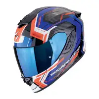 casco integrale Scorpion Exo 1400 Evo 2 Air Linart blu rosso