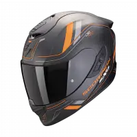 Casco integrale Scorpion EXO 1400 EVO 2 CARBON AIR MIRAGE in carbonio Nero Arancia