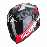 Casco integrale Scorpion EXO 520 EVO AIR ROK BAGOROS Nero Rosso