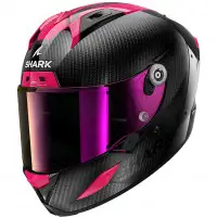 Casco integrale Shark Aeron Carbon Skin Blu Viola Carbonio