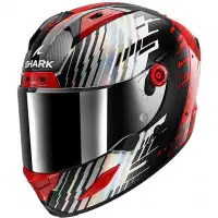 Casco integrale Shark Aeron Edgy Rosso Carbonio Cromato