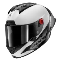 casco integrale Shark Aeron GP Blank carbonio bianco