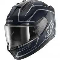 Casco Integrale Shark D-Skwal 3 Drone Mat Blu Argento Blu