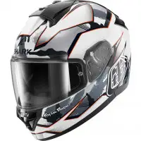 Casco Integrale Shark Ridill 2 Matrix Camo Bianco Argento Rosso