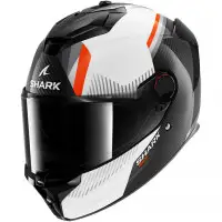 Casco integrale Shark SPARTAN GT PRO DOKHTA CARBON Carbon Bianco Arancione