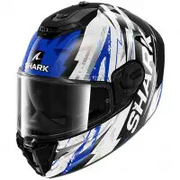 Casco Integrale Shark Spartan RS Hibolt Nero Blu Cromato