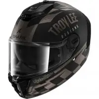 Casco Integrale Shark Spartan RS Raceshop Mat Nero Antracite Argento