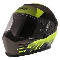 Casco integrale Simpson Venom Army giallo fluo