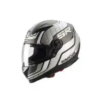 Casco integrale Smook FF-813 Nero Bianco