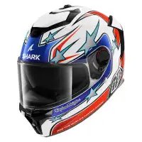 casco integrale sport GT Shark Spartan GT Pro bianco rosso blu