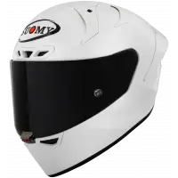 Casco integrale Suomy S1-XR GP PLAIN WHITE E06-FIM in fibra Bianco