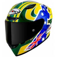 Casco integrale Suomy TRACK-1 TROY BAYLISS REPLICA 2005 E06 in fibra Multicolor