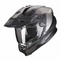 Casco integrale touring Scorpion ADF 9000 AIR TRAIL in fibra Nero opaco Argento