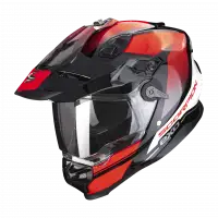 Casco integrale touring Scorpion ADF 9000 AIR TRAIL in fibra Nero Rosso