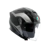 casco jet AGV K5 JET EVO grigio nero