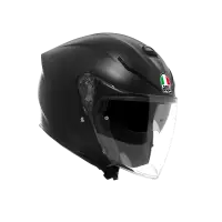casco jet AGV K5 JET EVO Mono Matt Nero