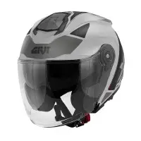 Casco Jet GIVI X.25 Target Titanio Nero