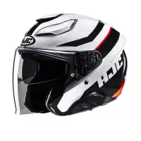 Casco Jet Hjc F31 NABY Bianco Rosso Lucido