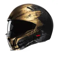 Casco Jet Hjc i20 FURIA Nero Oro Lucido