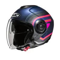 casco jet HJC I40N Linia blu
