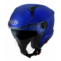 Casco jet Kyt D-CITY PLAIN E06 Blu metal
