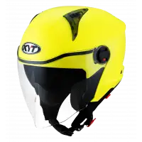 Casco jet Kyt D-CITY PLAIN E06 Giallo fluo
