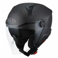 Casco jet Kyt D-CITY PLAIN E06 Grigio Gun metal