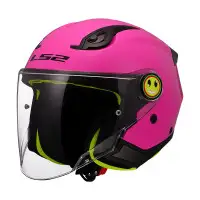 casco jet LS2 Funny 2 rosa
