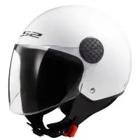 Casco Jet LS2 OF558 Sphere II Solid bianco